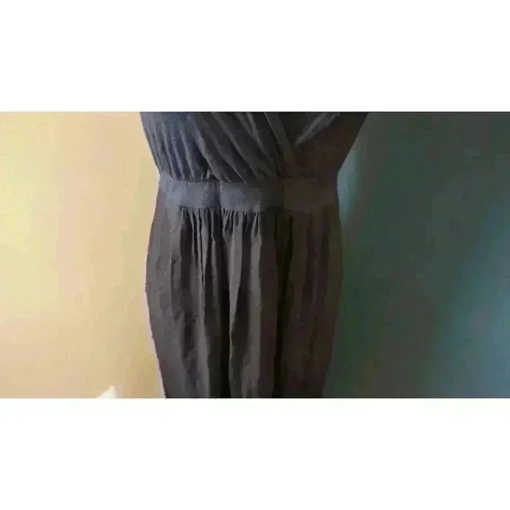 Liz Lange Maternity Women's Sleeveless Maxi Two Tone Ombre V-Neck Dress, Size L - Picture 3 of 15